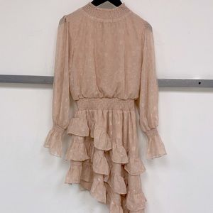 Asymmetrical Ruffle Dress